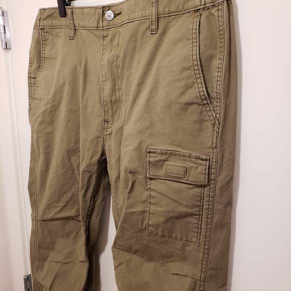 Men's Levi's Olive Cargo Pants Tactical Style - Picture 2 of 12